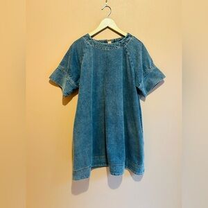 Porridge Anthropologie denim swing dress